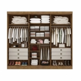 Guarda-Roupa 6 Portas Da Vinci Plus - Cinamomo/Off White